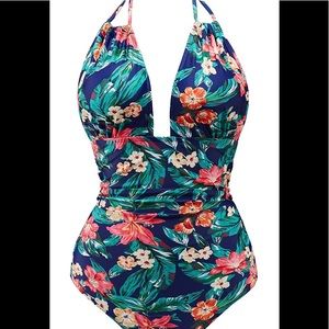 Large Eomenie 1 pc floral bathing suit